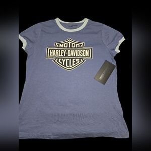 Harley-Davidson Women's Blue Short Sleeve Tee